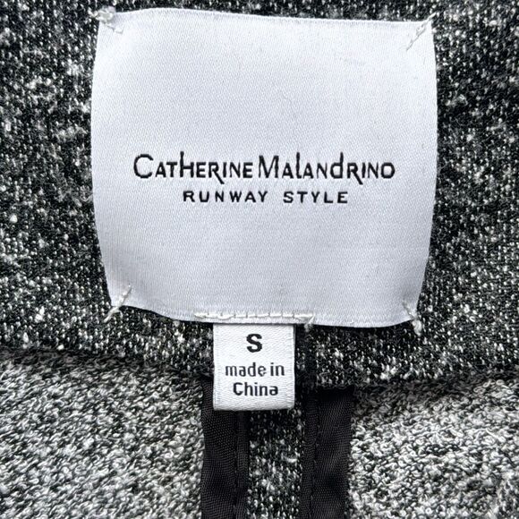 Catherine Malandrino Side Zip Tweed‎ Like Blazer Womens Small Grey Marled - Picture 3 of 6